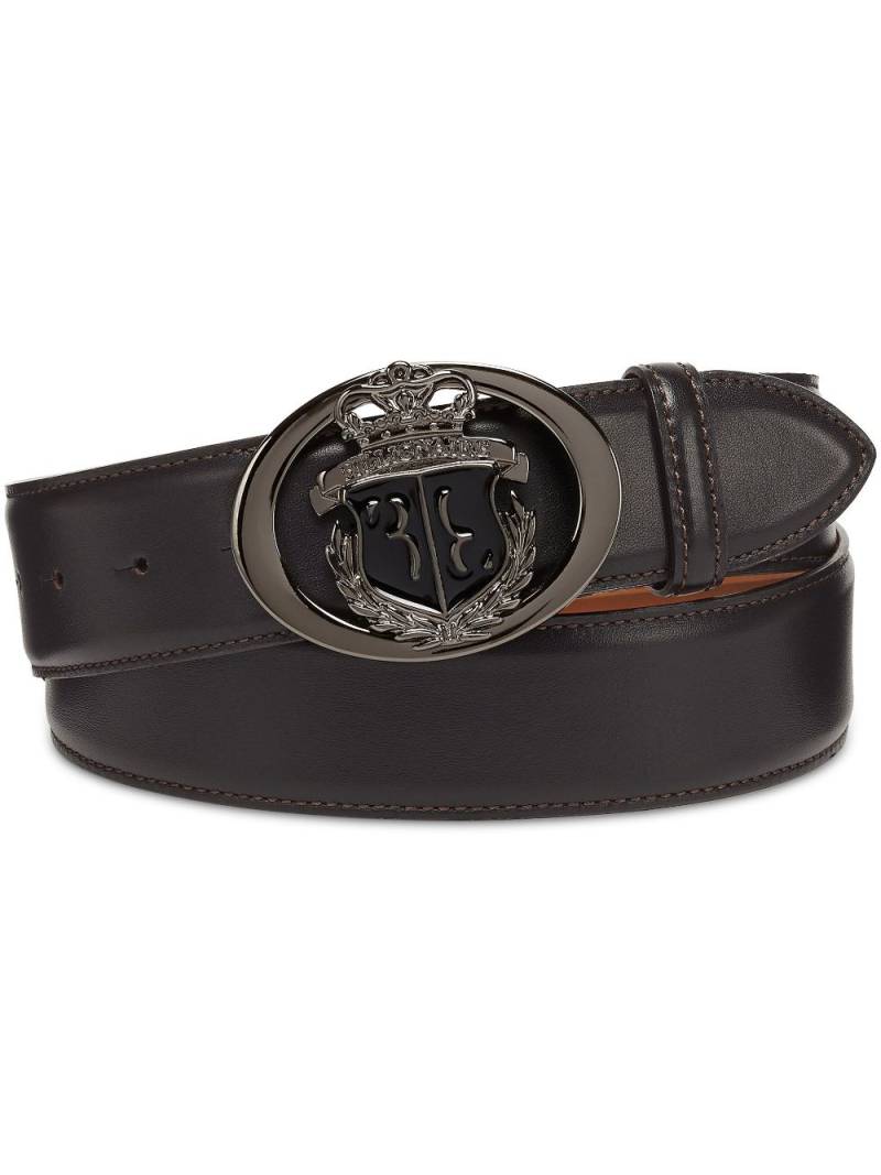 Billionaire logo-plaque leather belt - Brown von Billionaire