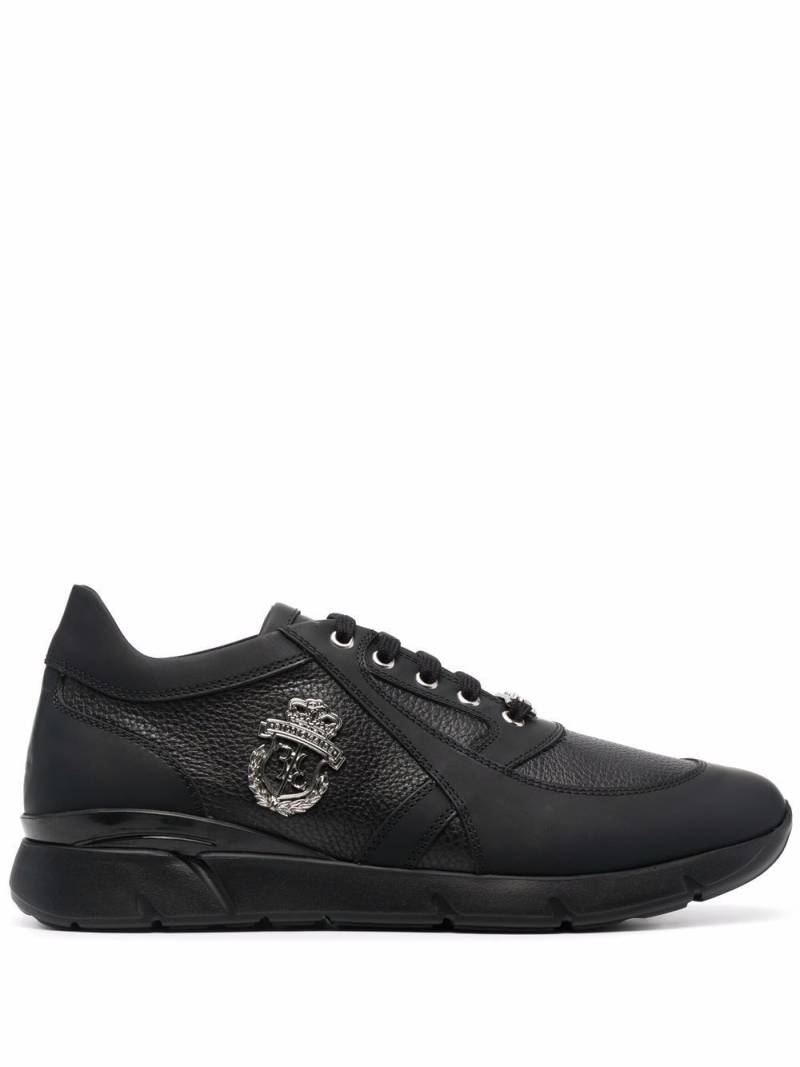 Billionaire logo-plaque low-top sneakers - Black von Billionaire