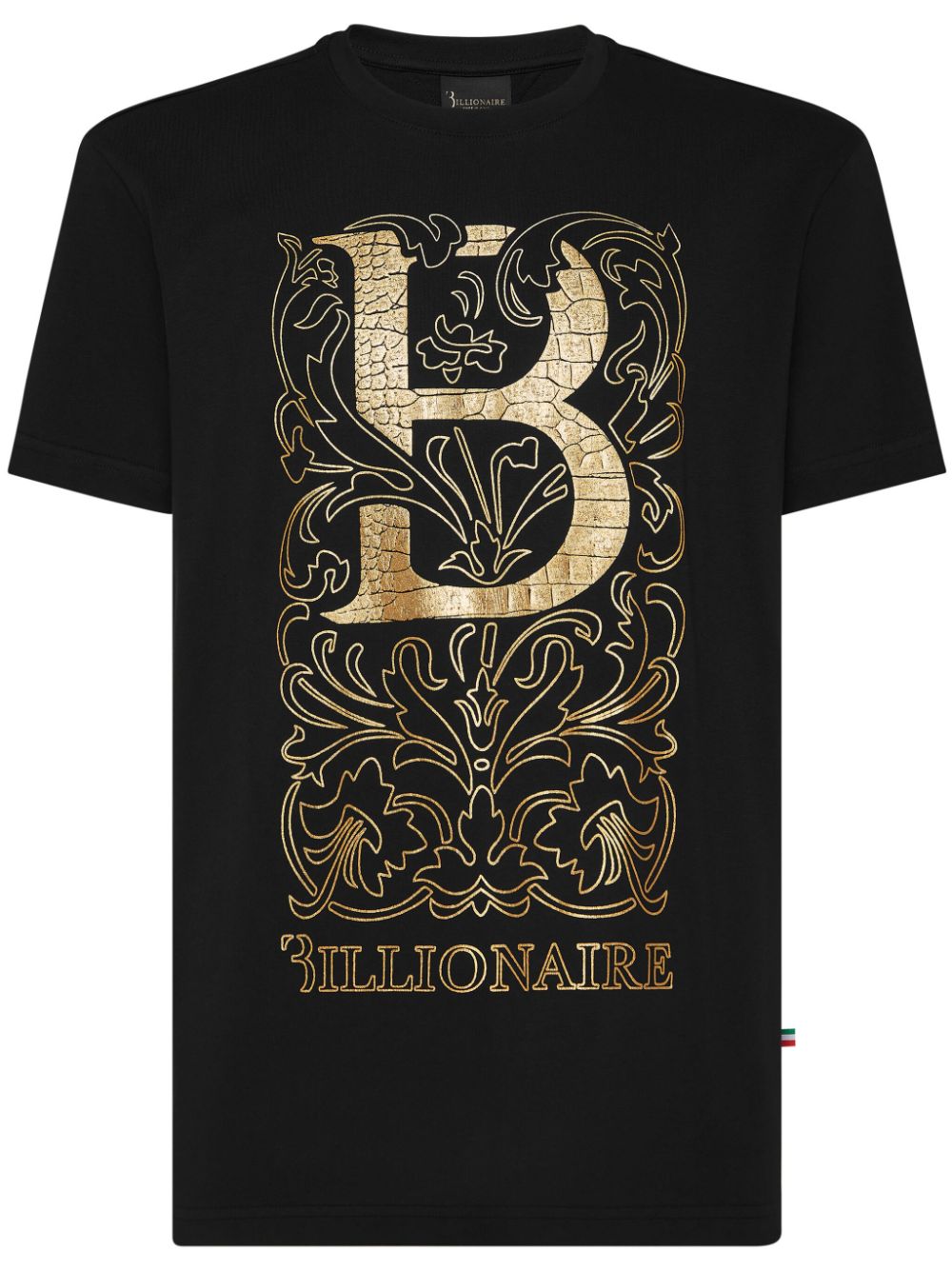 Billionaire logo-print T-shirt - Black von Billionaire