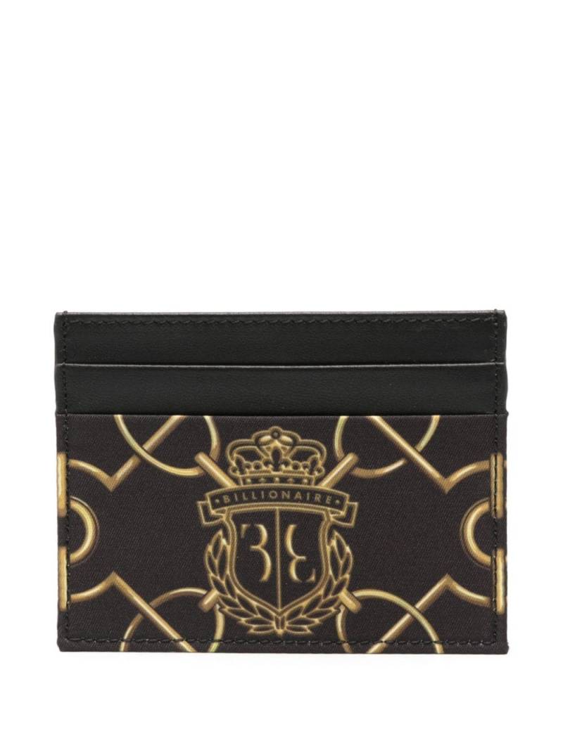 Billionaire logo-print card holder - Black von Billionaire