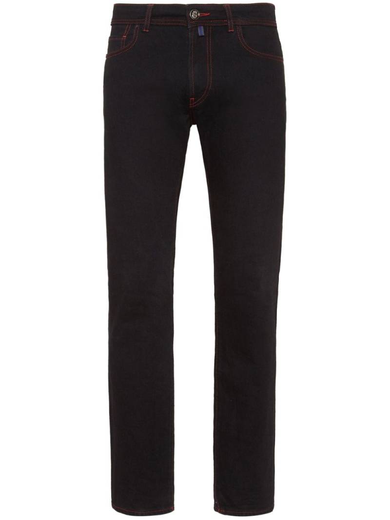 Billionaire low-rise slim-cut jeans - Black von Billionaire