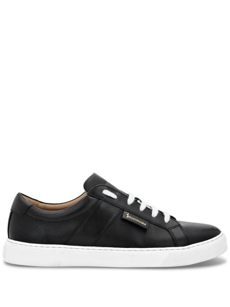 Billionaire low-top leather sneakers - Black von Billionaire