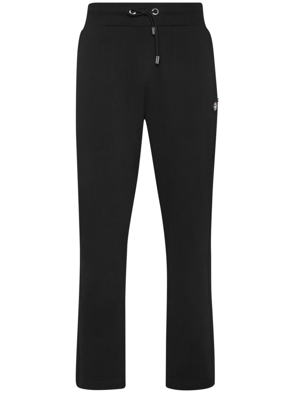 Billionaire metal eyelet drawstring track pants - Black von Billionaire