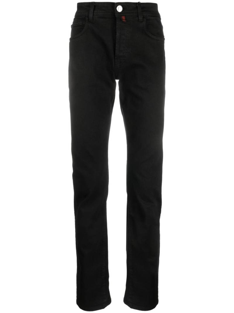 Billionaire mid-rise straight-leg jeans - Black von Billionaire