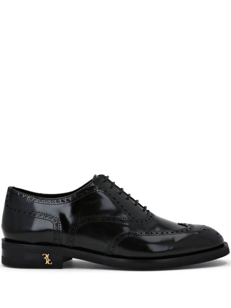 Billionaire patent-finish leather oxford shoes - Black von Billionaire