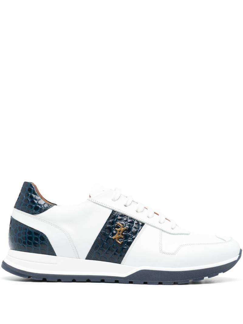 Billionaire two-tone low-top sneakers - White von Billionaire