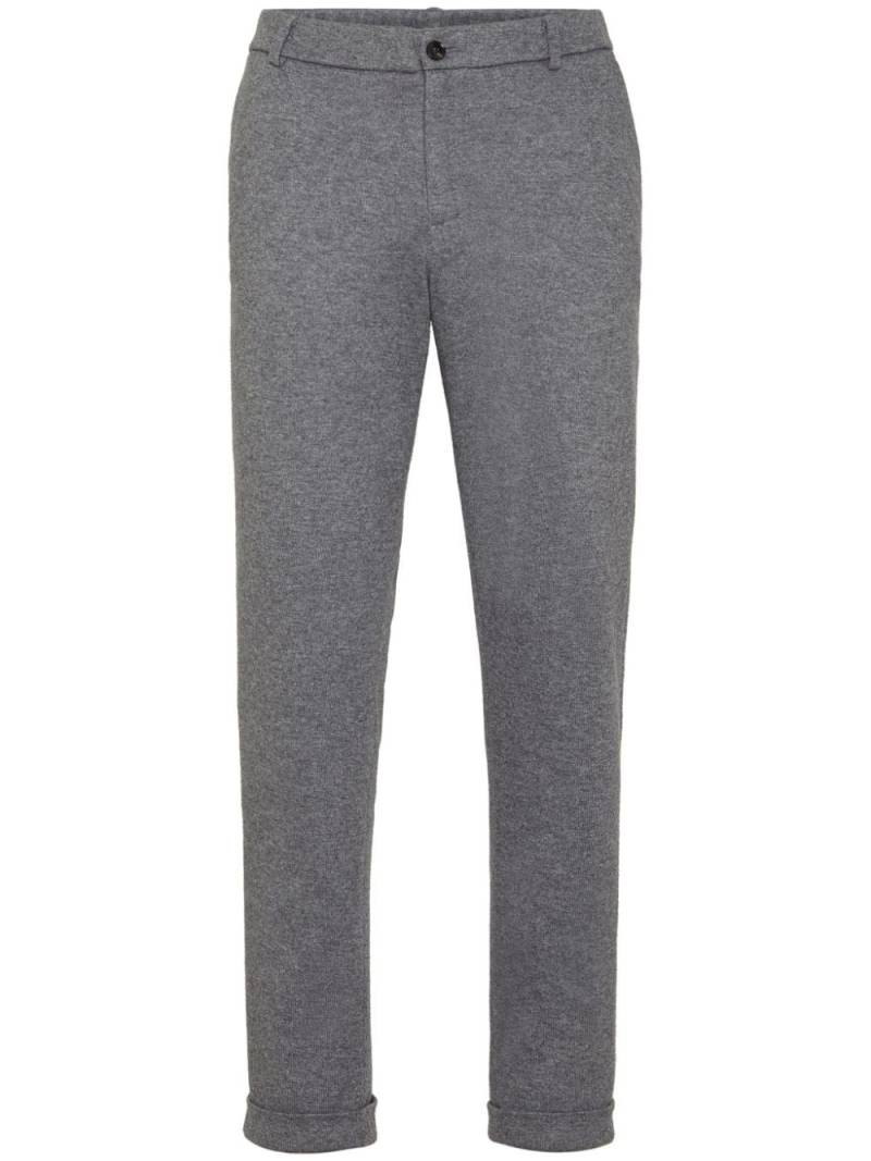 Billionaire wool-silk tapered trousers - Grey von Billionaire