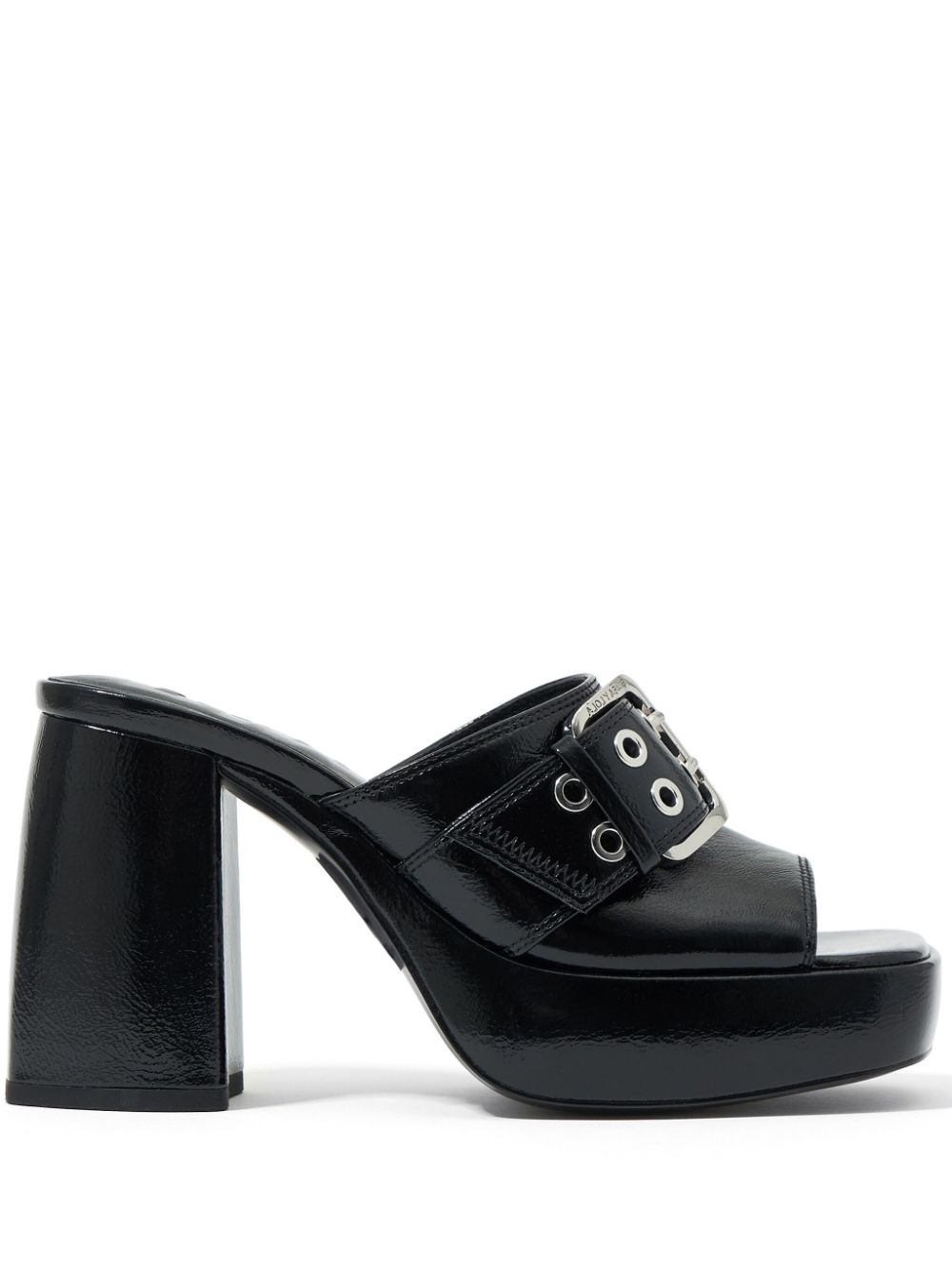 Bimba y Lola 100mm leather mules - Black von Bimba y Lola