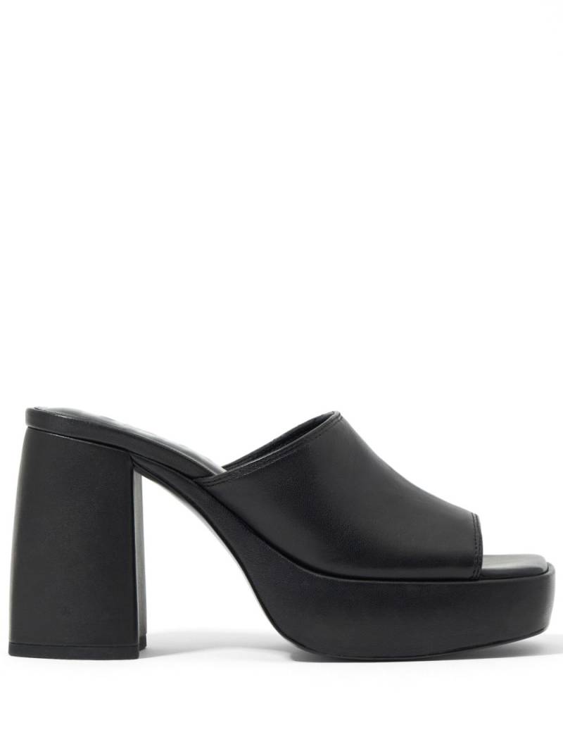 Bimba y Lola 100mm leather mules - Black von Bimba y Lola