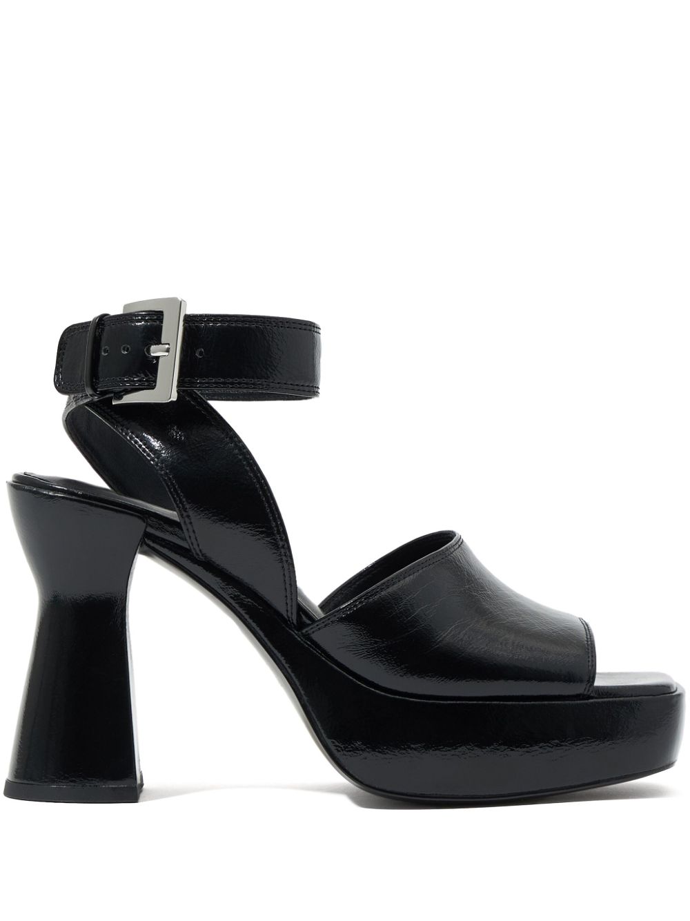 Bimba y Lola 100mm leather sandals - Black von Bimba y Lola