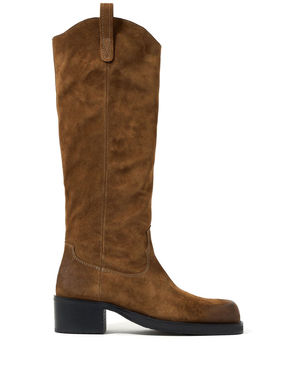 Bimba y Lola 45mm split leather cowboy boots - Brown von Bimba y Lola