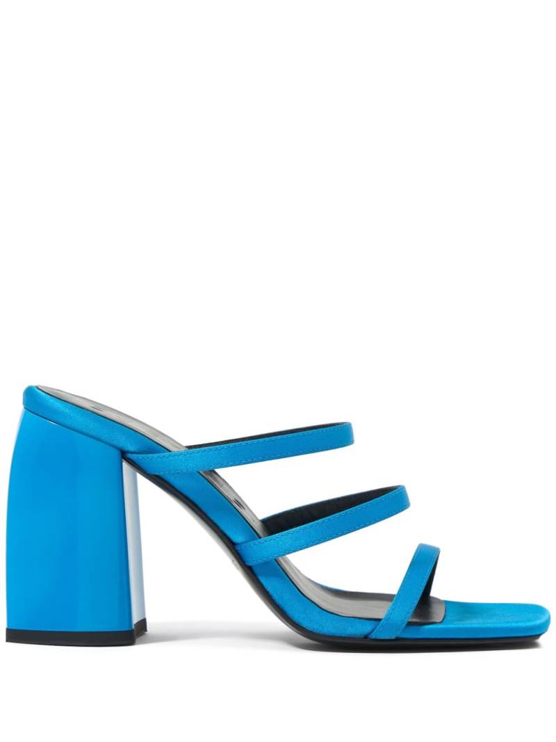 Bimba y Lola 95mm leather mules - Blue von Bimba y Lola