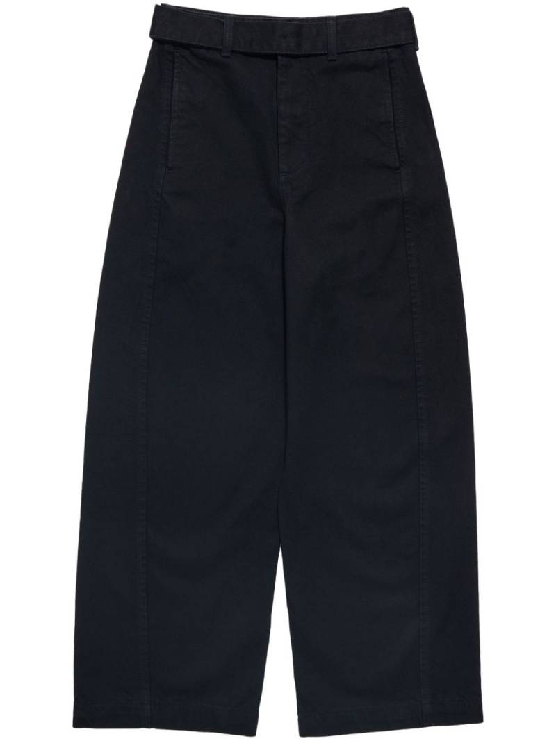 Bimba y Lola Barrel belted trousers - Black von Bimba y Lola