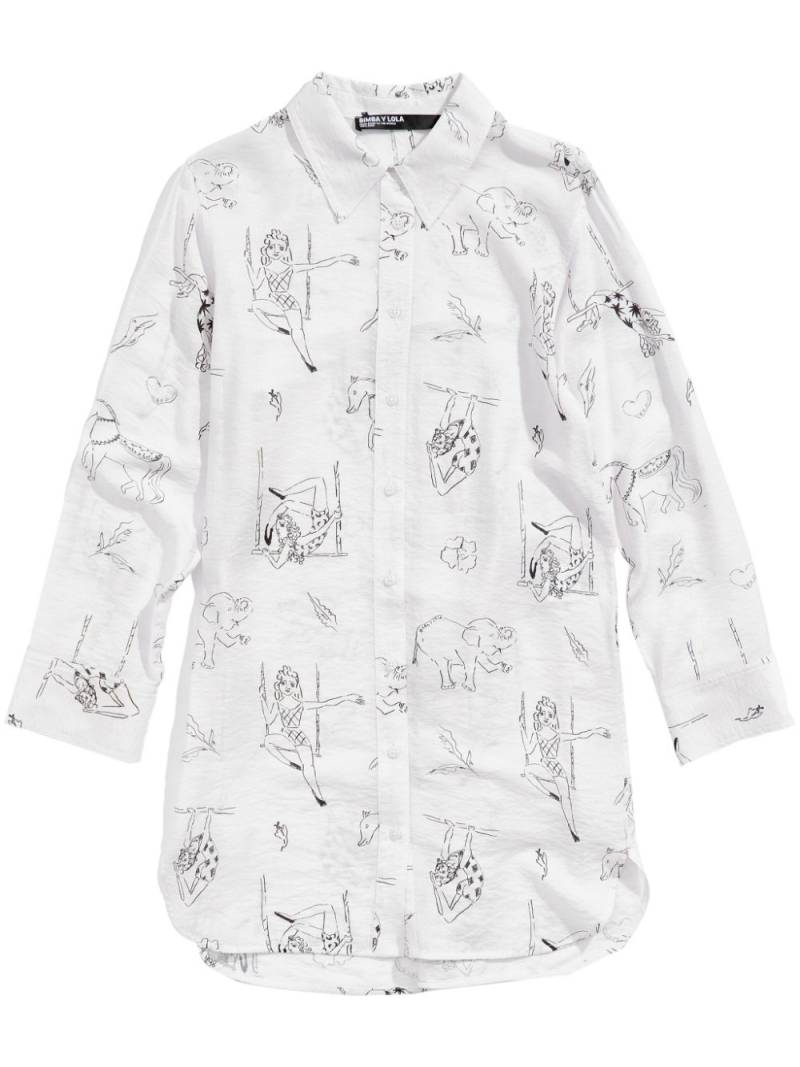 Bimba y Lola Circus graphic-print shirt - White von Bimba y Lola