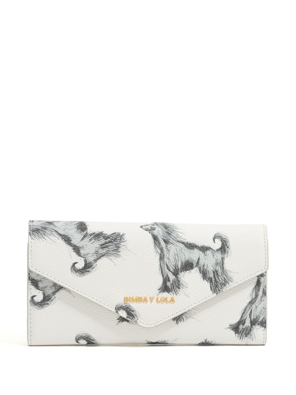 Bimba y Lola Greyhound-print wallet - White von Bimba y Lola