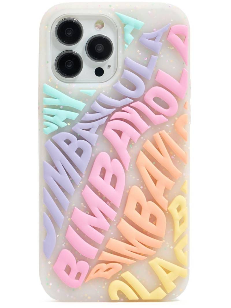 Bimba y Lola Iphone 13 Pro Max logo-embossed case - White von Bimba y Lola