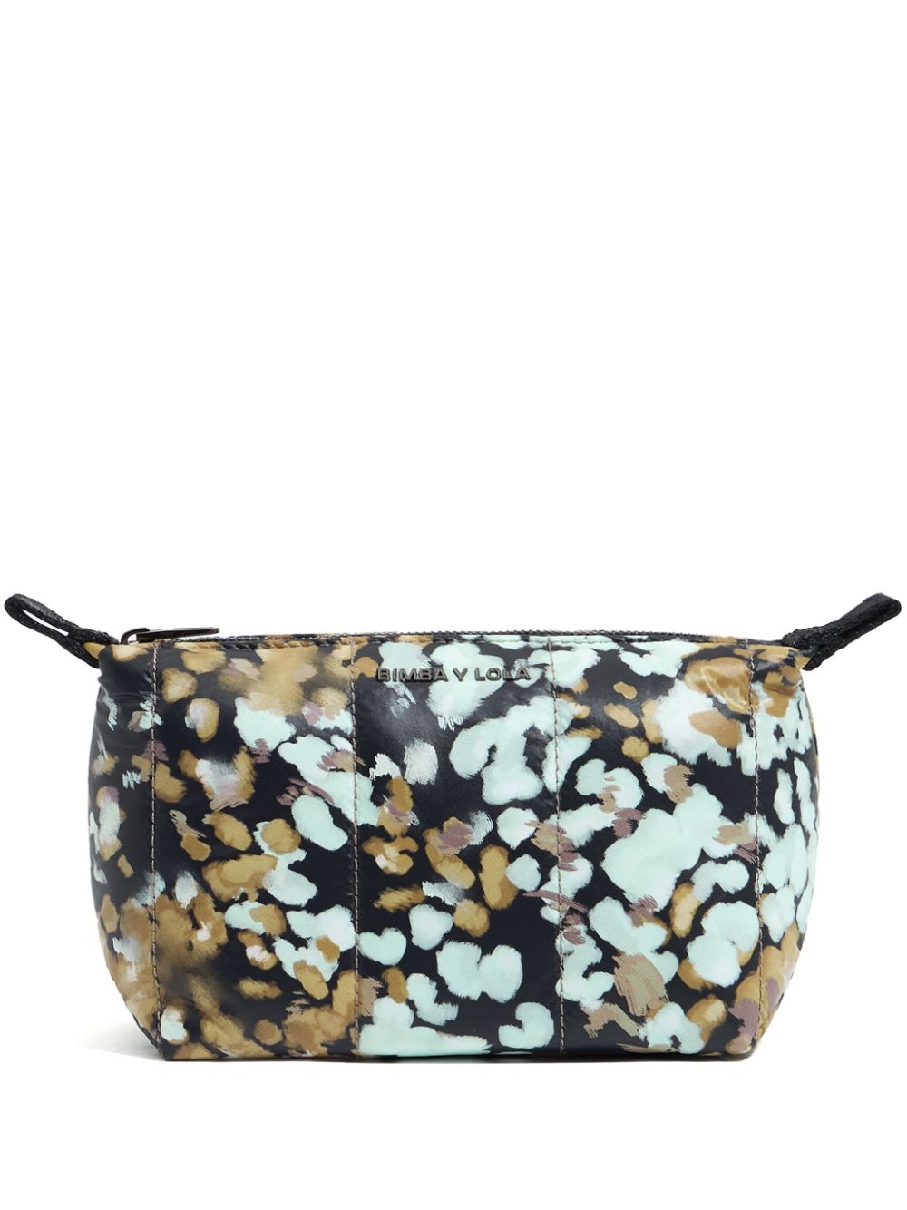 Bimba y Lola Leomimosa-print makeup bag - Black von Bimba y Lola