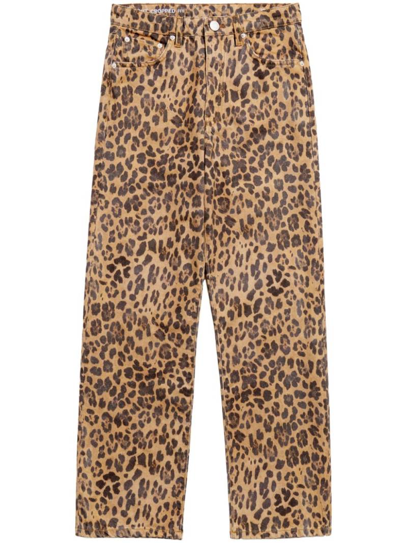 Bimba y Lola Leopard-print cropped jeans - Neutrals von Bimba y Lola