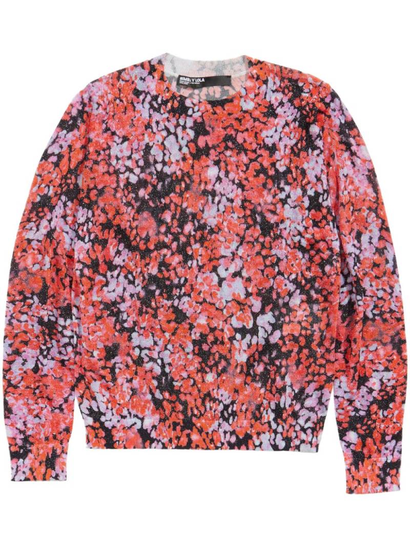 Bimba y Lola abstract-pattern print jumper - Red von Bimba y Lola