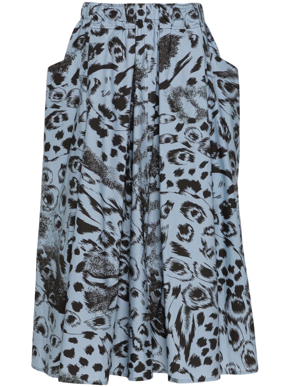 Bimba y Lola abstract-print pleated skirt - Blue von Bimba y Lola