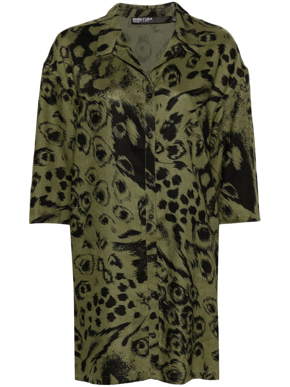 Bimba y Lola abstract-print silk shirt - Green von Bimba y Lola