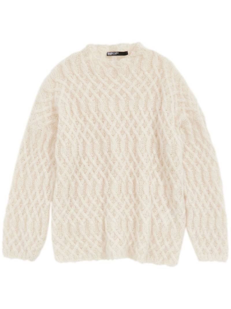 Bimba y Lola cable-knit sweater - Neutrals von Bimba y Lola