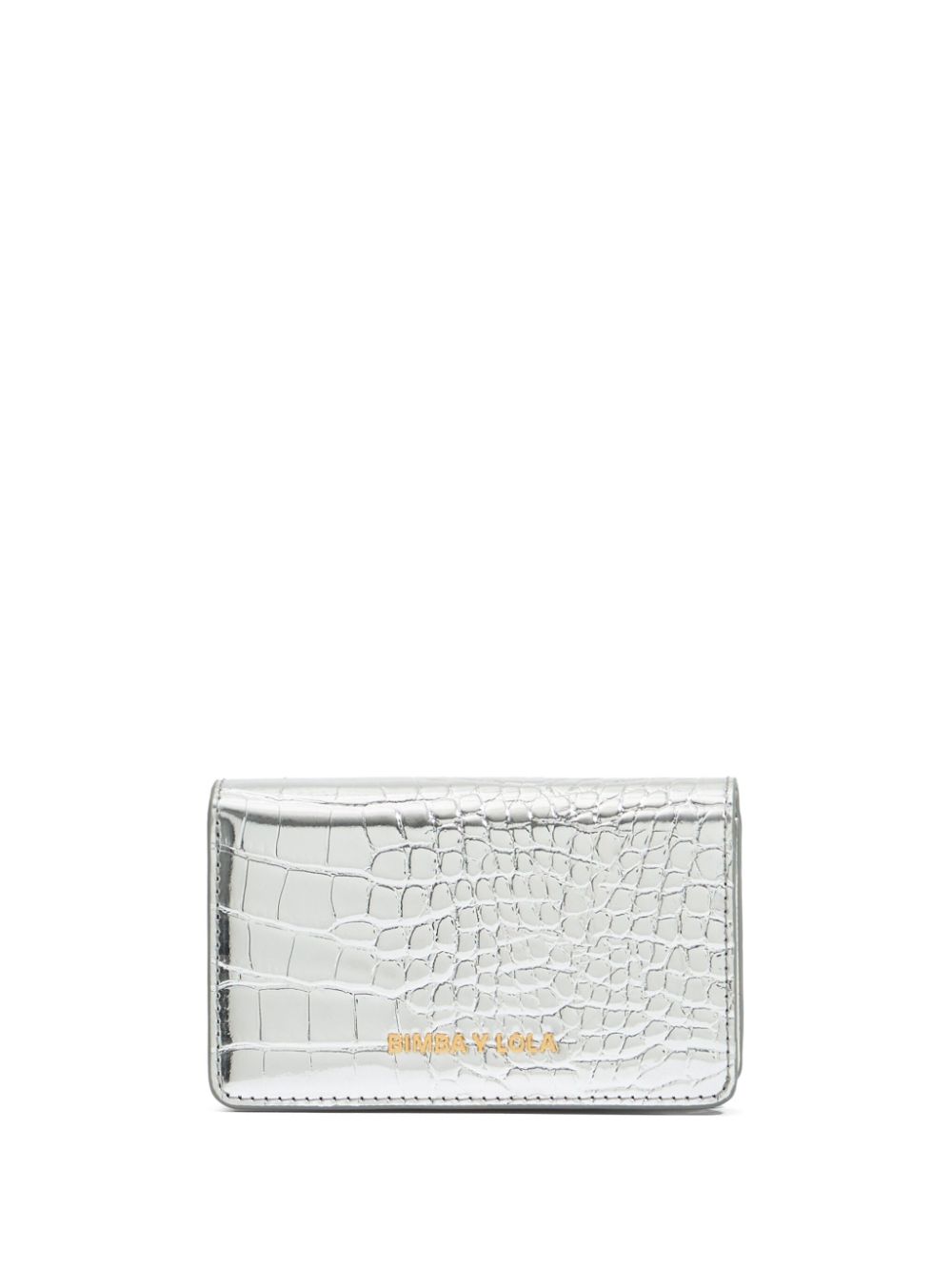 Bimba y Lola crocodile-effect purse - Silver von Bimba y Lola