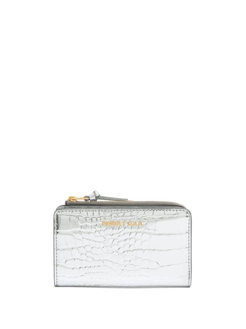 Bimba y Lola crocodile-embossed purse - Silver von Bimba y Lola