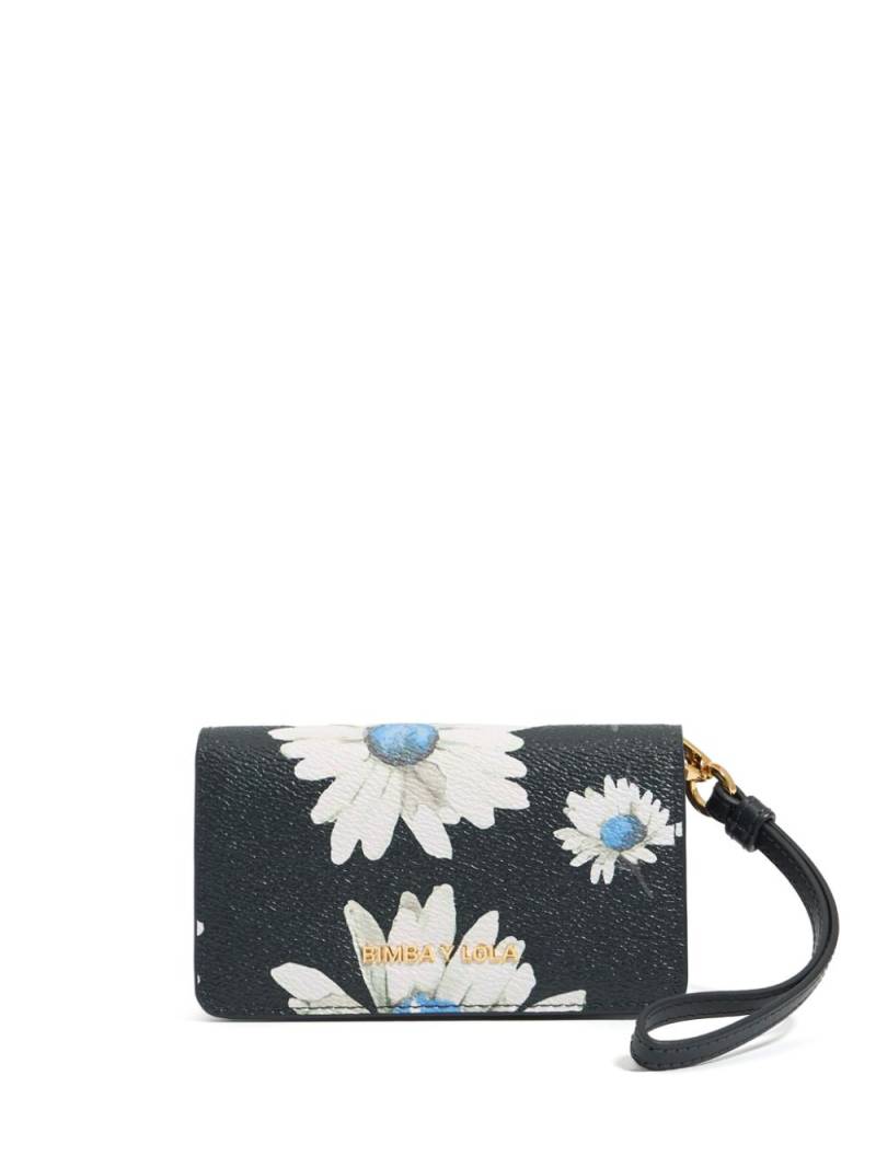 Bimba y Lola daisy-print leather wallet - Grey von Bimba y Lola