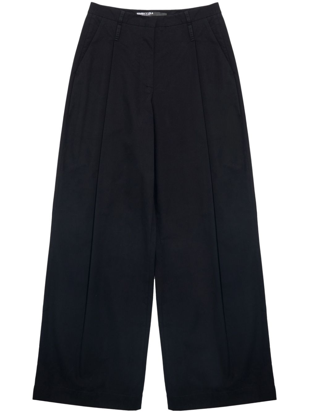 Bimba y Lola dart wide-leg trousers - Black von Bimba y Lola