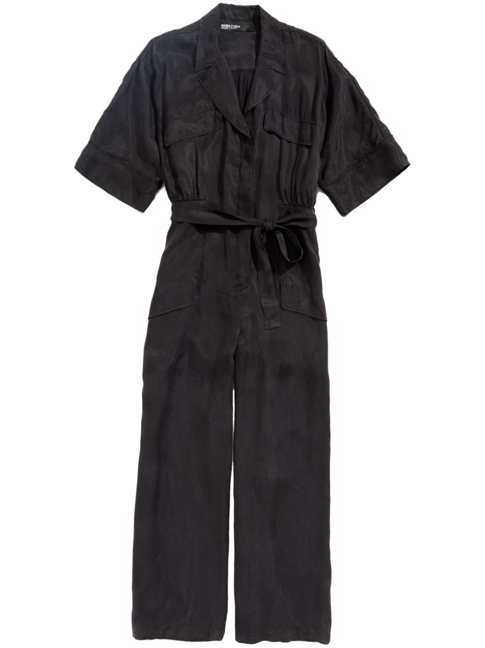 Bimba y Lola faded-effect cargo jumpsuit - Black von Bimba y Lola