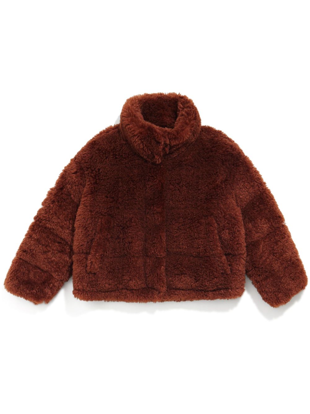 Bimba y Lola faux-fur down jacket - Brown von Bimba y Lola