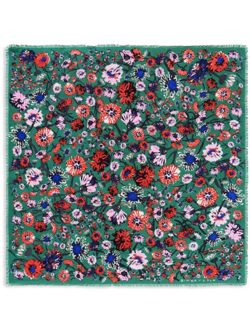 Bimba y Lola floral-print scarf - Green von Bimba y Lola