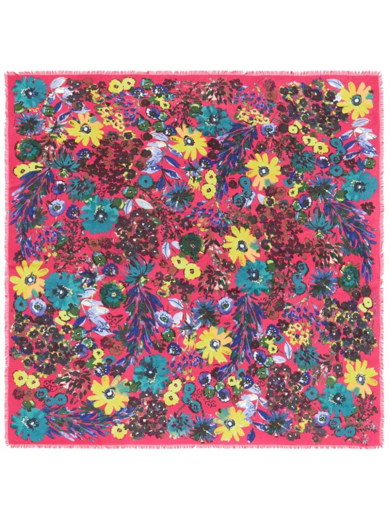 Bimba y Lola floral-print square-shape shawl - Pink von Bimba y Lola