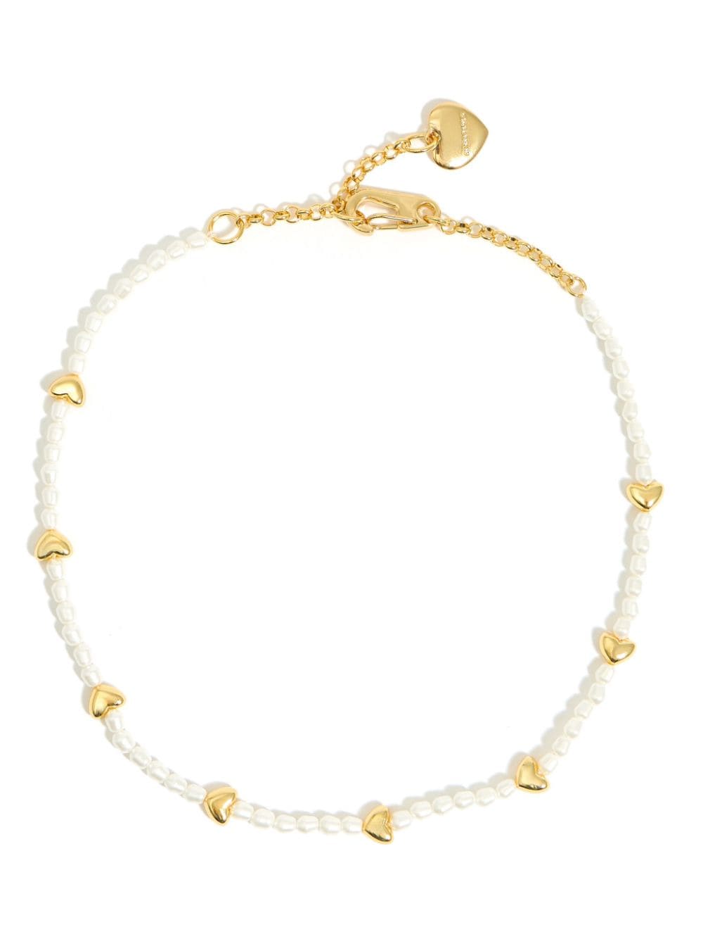 Bimba y Lola heart-charm pearl necklace - Gold von Bimba y Lola