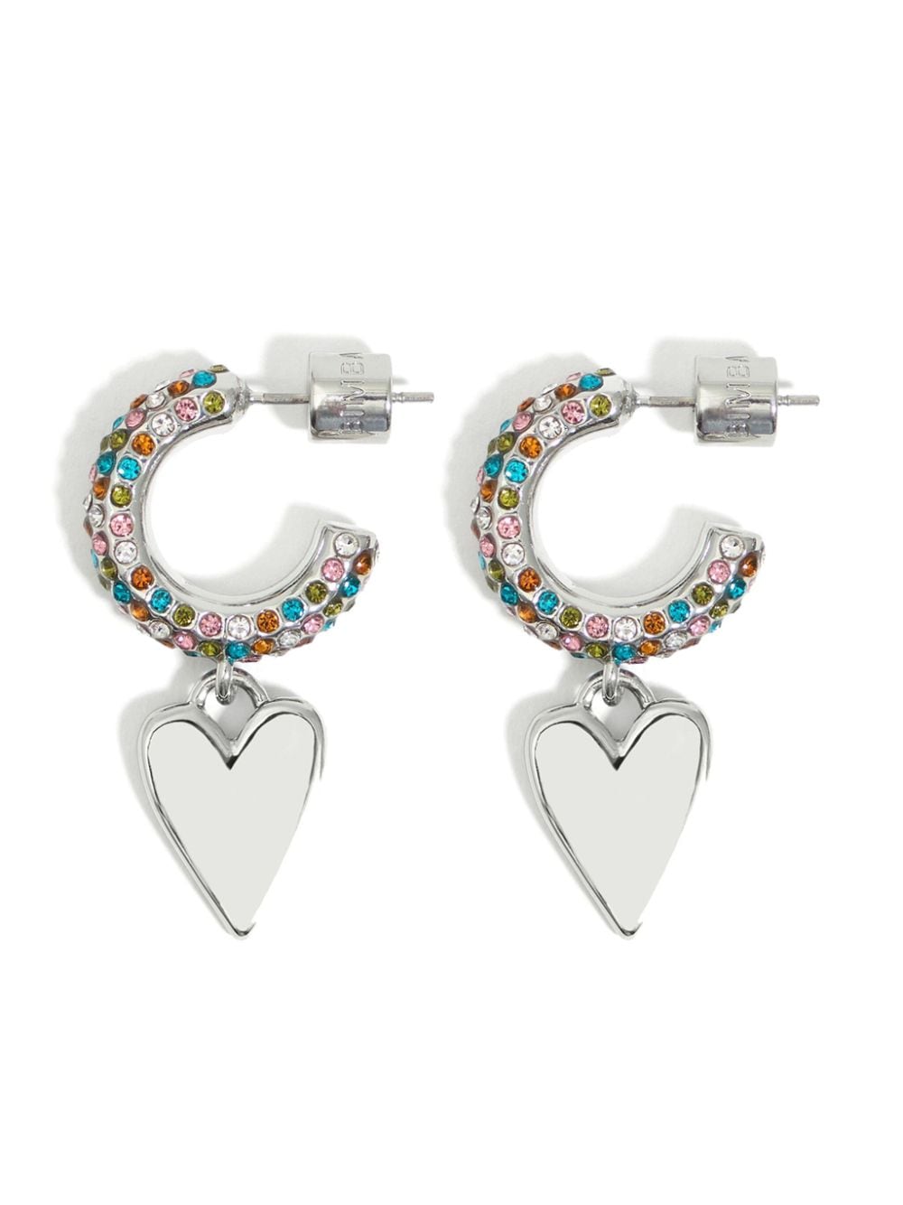 Bimba y Lola heart-motif hoop earrings - Silver von Bimba y Lola