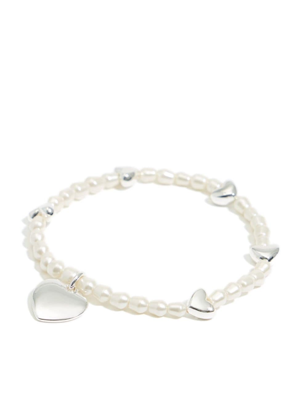 Bimba y Lola heart-shaped bracelet - Silver von Bimba y Lola