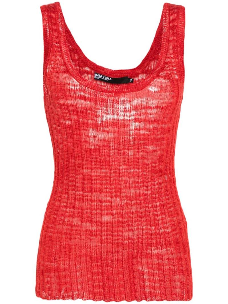 Bimba y Lola knitted tank top - Red von Bimba y Lola