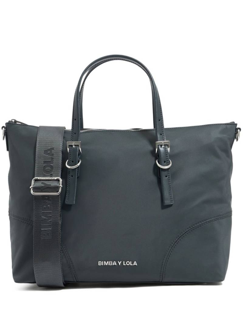 Bimba y Lola large panelled tote bag - Grey von Bimba y Lola