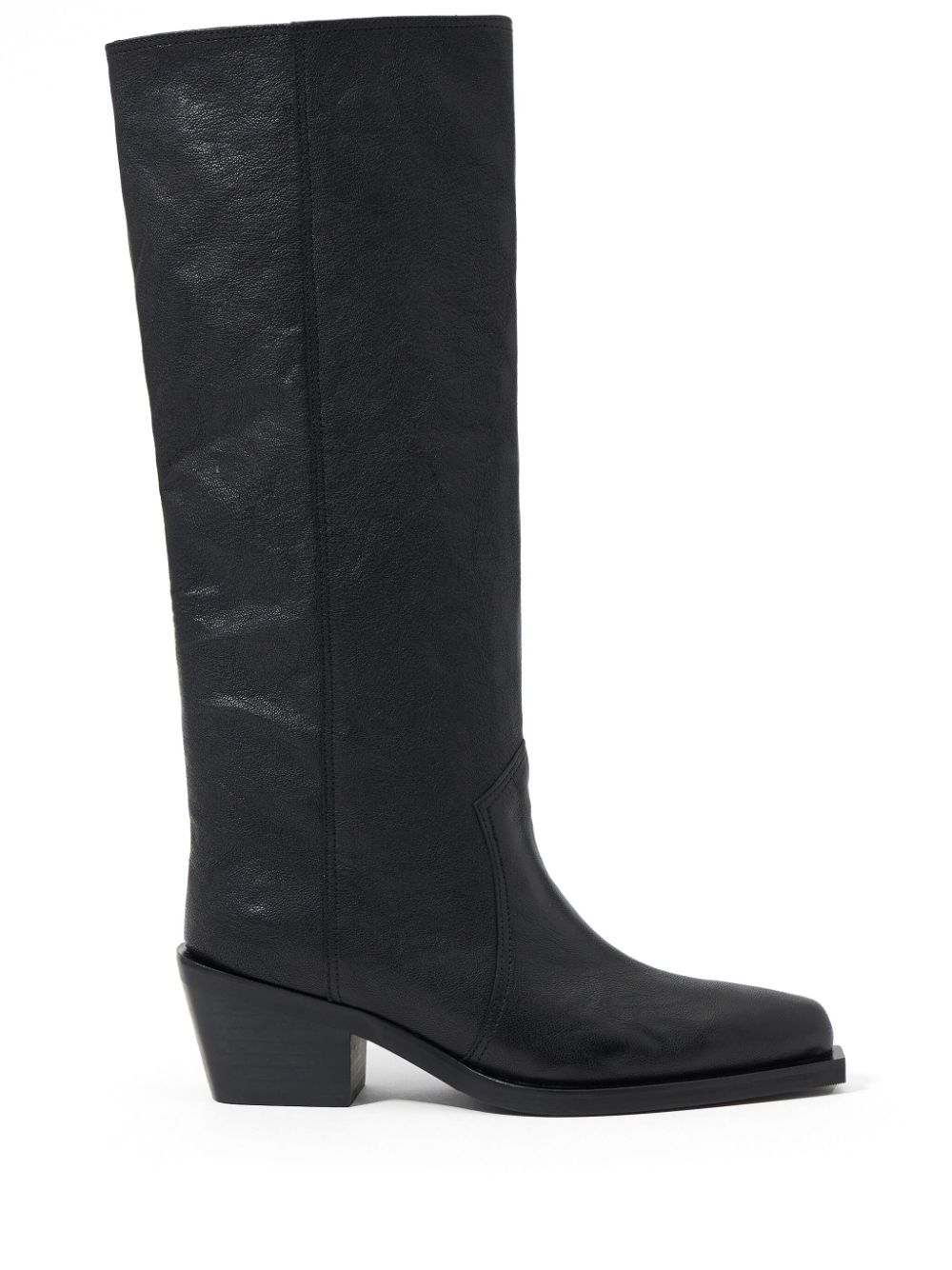 Bimba y Lola leather cowboy boots - Black von Bimba y Lola