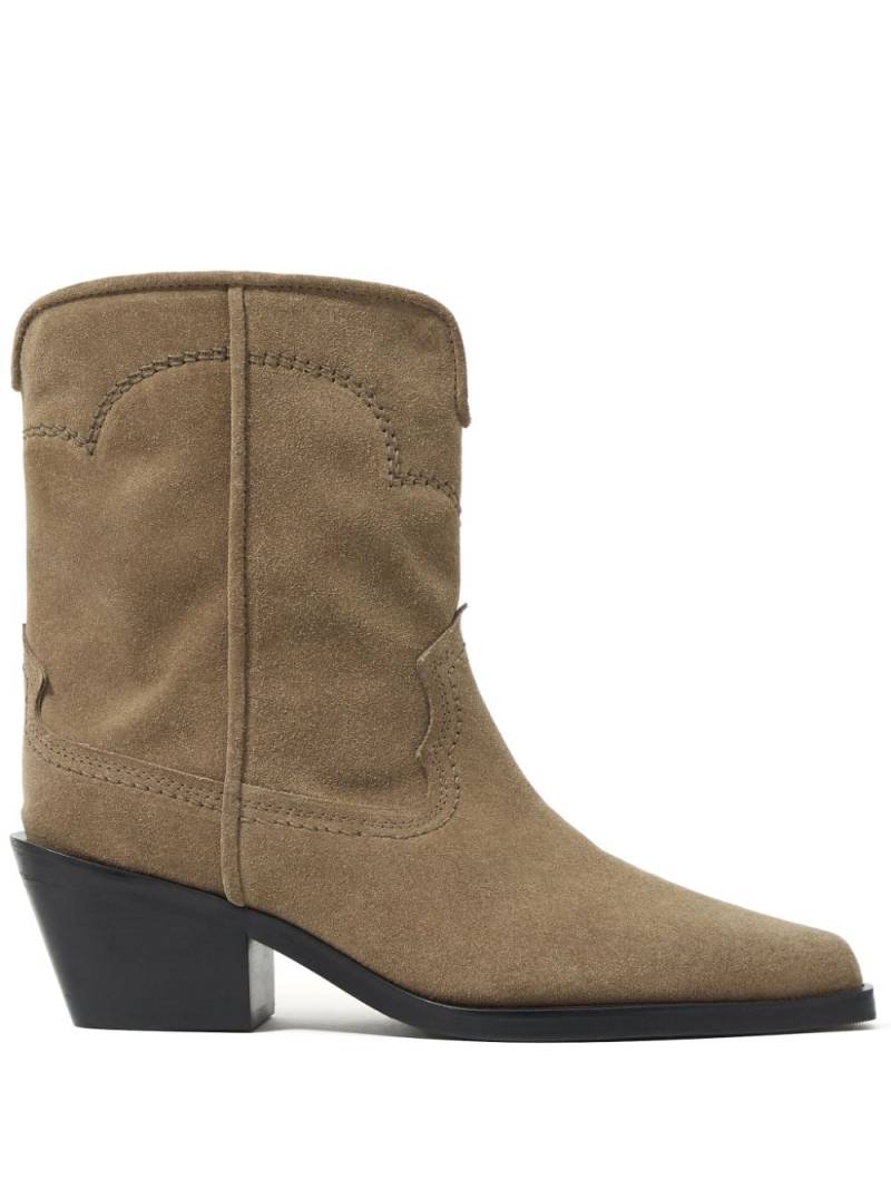 Bimba y Lola leather cowboy boots - Brown von Bimba y Lola