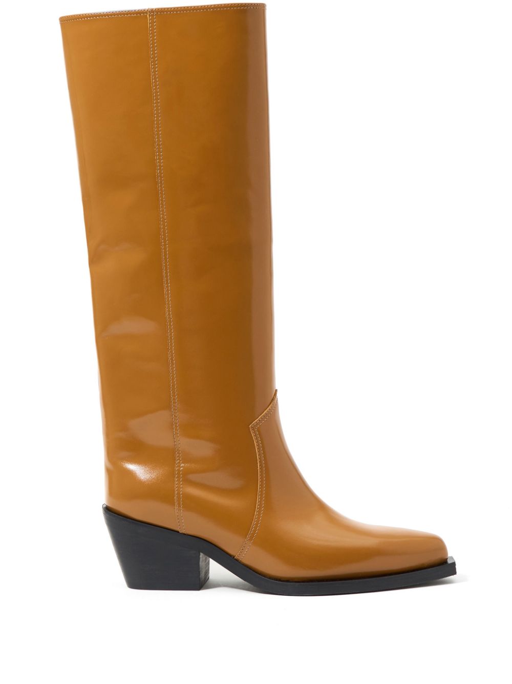 Bimba y Lola leather cowboy boots - Brown von Bimba y Lola