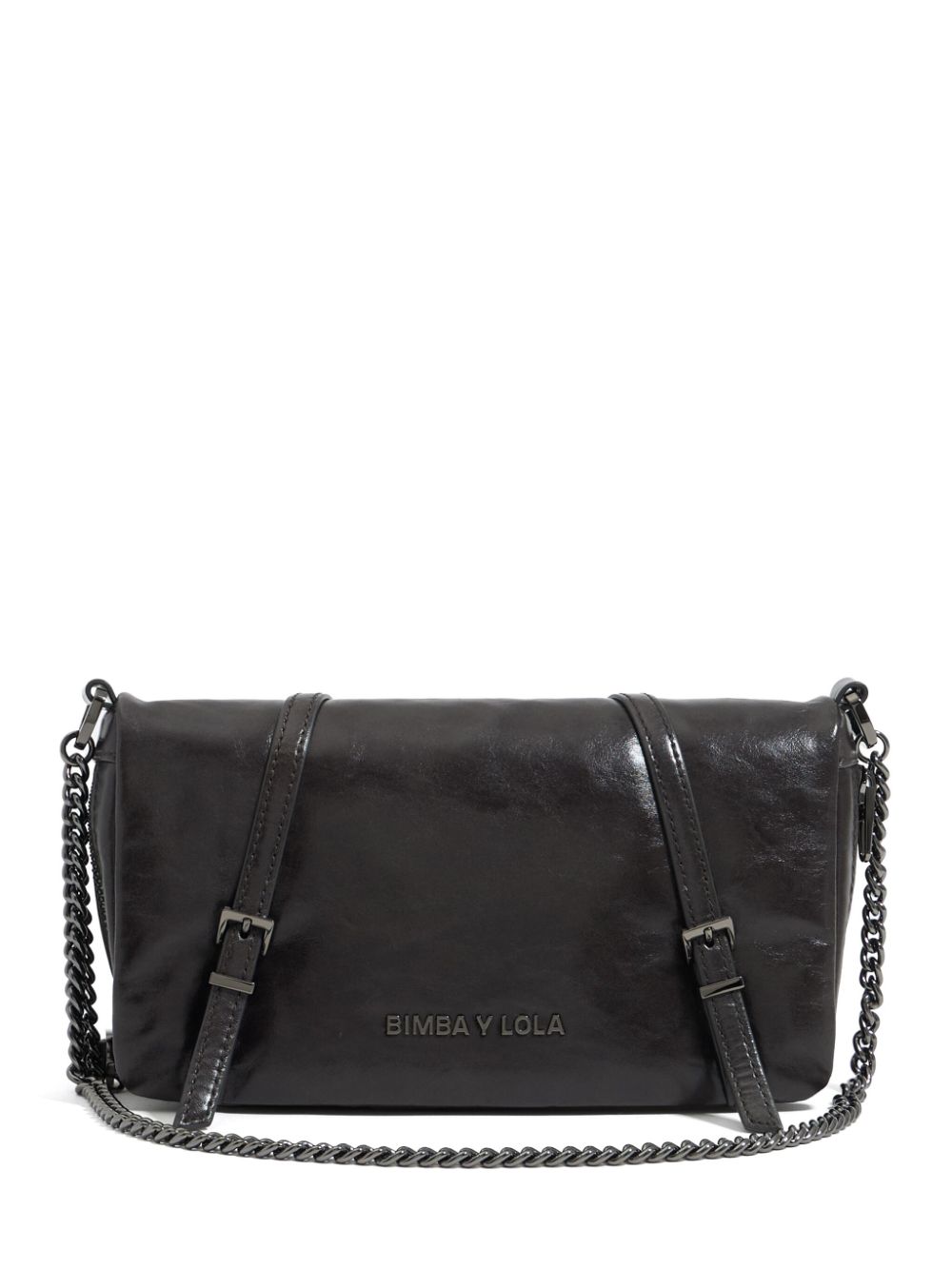 Bimba y Lola leather cross body bag - Black von Bimba y Lola