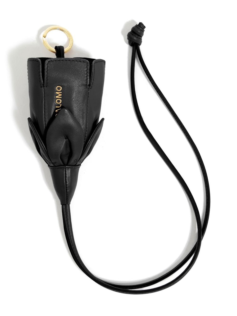 Bimba y Lola x Palomo leather keyring - Black von Bimba y Lola