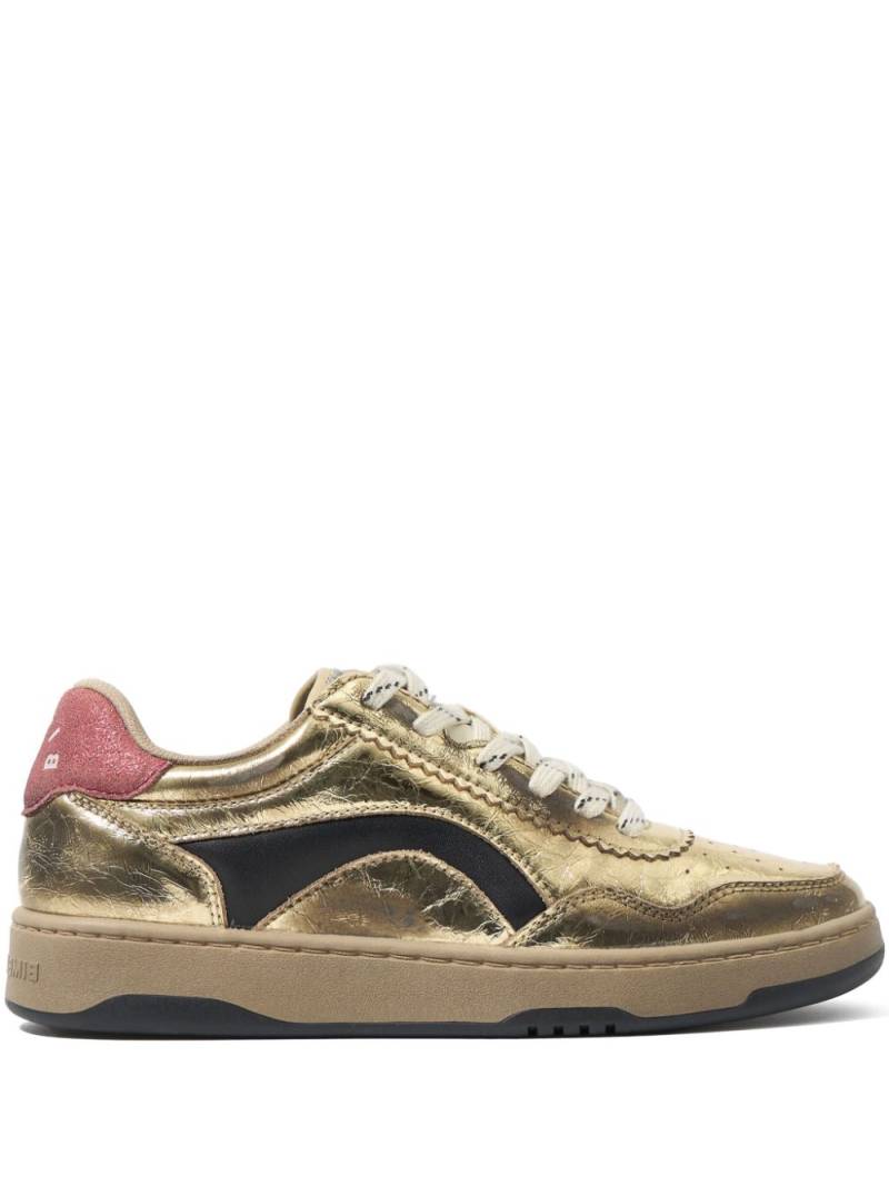 Bimba y Lola leather sneakers - Gold von Bimba y Lola