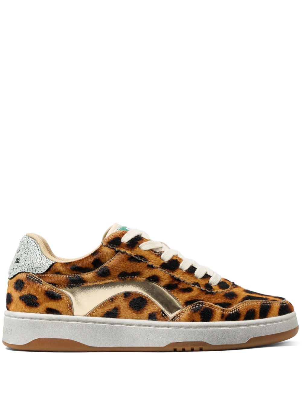 Bimba y Lola leopard-print leather sneakers - Brown von Bimba y Lola