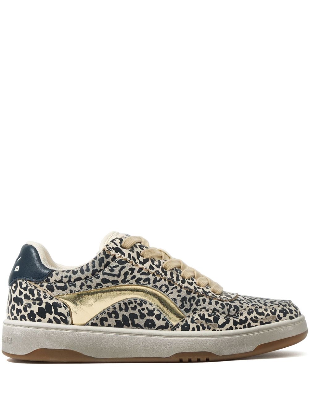 Bimba y Lola leopard-print leather sneakers - Neutrals von Bimba y Lola