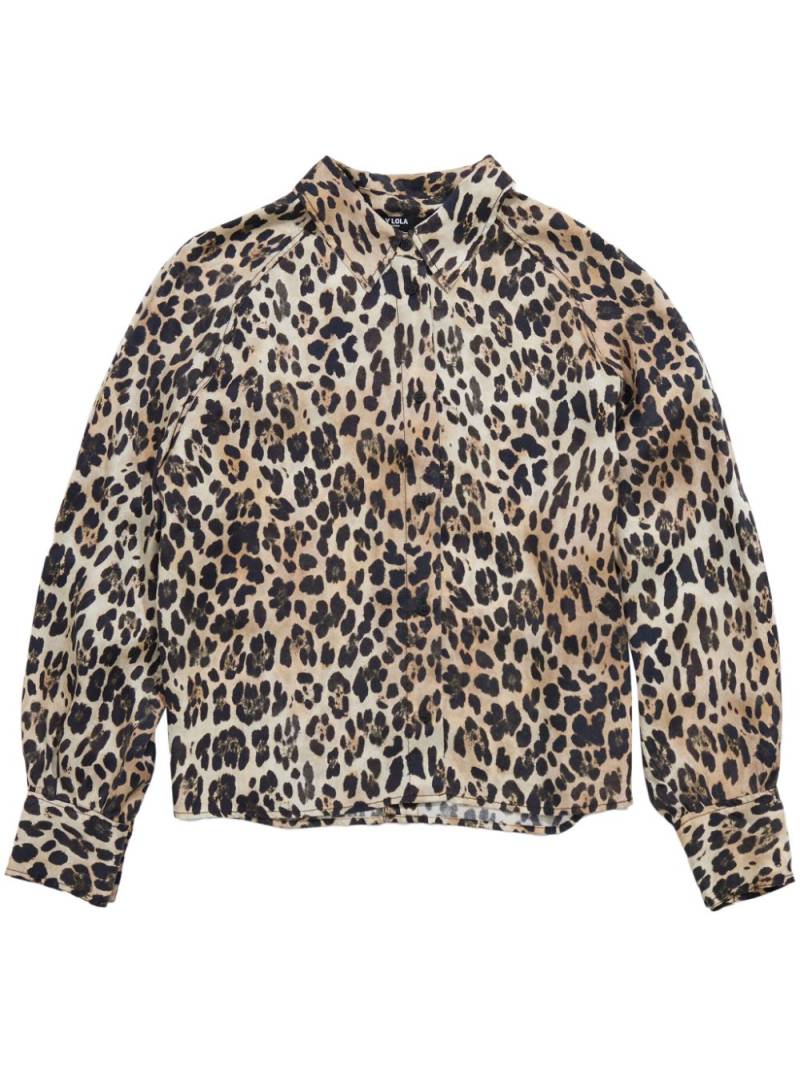 Bimba y Lola leopard-print shirt - Black von Bimba y Lola