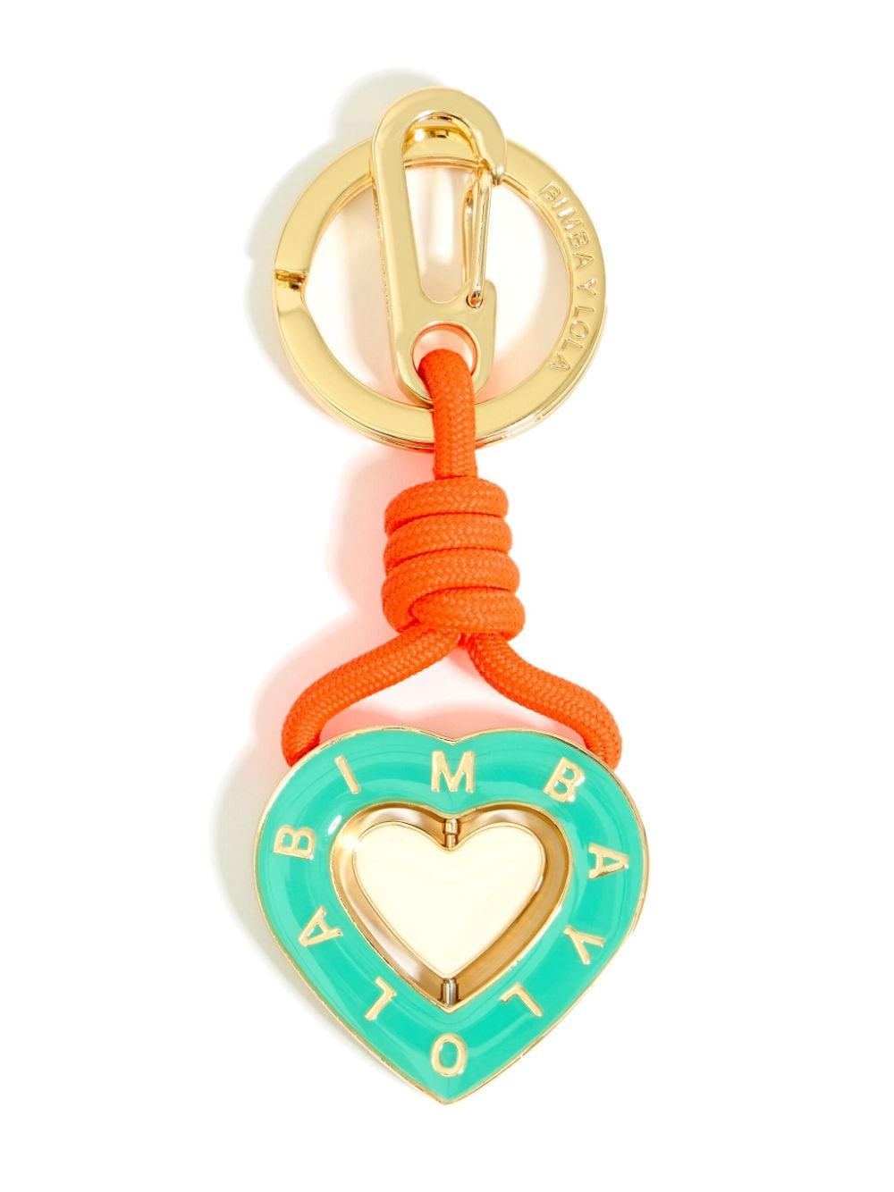 Bimba y Lola logo-engraved keychain - Gold von Bimba y Lola