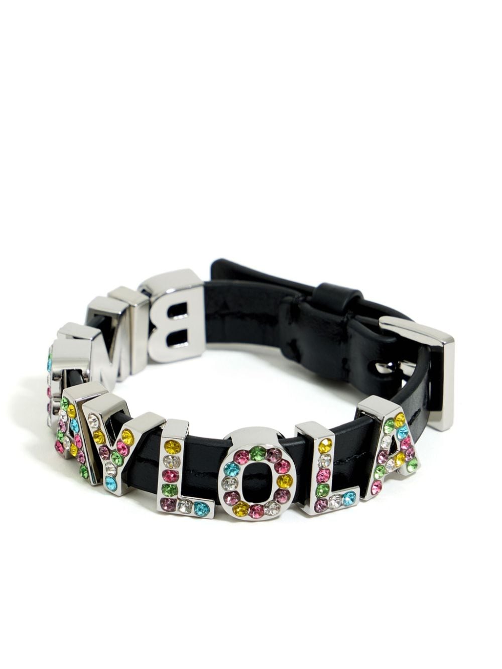 Bimba y Lola logo-lettering bracelet - Silver von Bimba y Lola